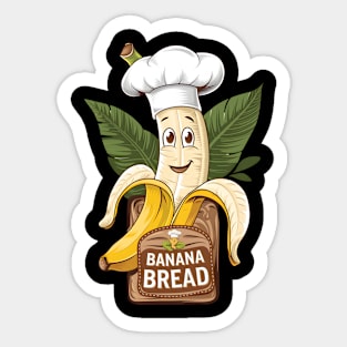 Funny Banana Bread Sticker
